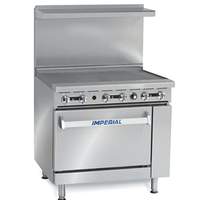 Imperial 36" Commercial Range w/ 36" Griddle & Standard 26.5" Oven - IR-G36