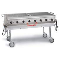 Magikitch'n 60" Aluminized Steel Magicater Transportable LP Gas Grill - LPG-60