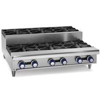 Imperial 12in Natural Gas Countertop Step-Up Hotplate with 2 Burners - IHPA-2-12SU 