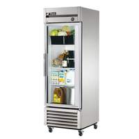 True 23 Cubic Foot Stainless Steel Single Glass Door Refrigerator - T-23G-HC~FGD01