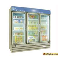 Ascend Dual Temp 21 CuFt Refrigerator 40CuFt Freezer 3 Glass Doors - JGD-61DT
