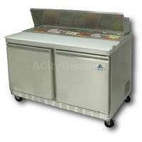 Ascend 48in Commercial Sandwich Prep Cooler Holds 12 Pans - JSP-4812