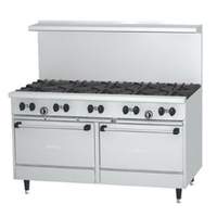 Garland Sunfire 60in Gas Restaurant Range with 2 Std Ovens & 10 Burners - X60-10RR 
