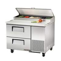 True S/s Pizza Prep Table Cooler 11.4 Cu.Ft With 2 Drawers - TPP-AT-44D-2-HC
