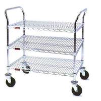 Eagle Group Heavy Duty 18in x 36in Utility Cart with 3 Shelves - U3-1836C 