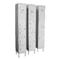 GSW USA 12" Wide 6-Tier Beige Powder Coated Employee Lockers - EL-6DR