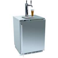 Perlick Residential 24" Stainless Beer Dispenser w/ 2 Taps Signature Series - PR-HP24TS-2*2