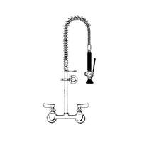 CMA Dishmachines 8in Fisher Wall Mount Pre Rinse Faucet Unit - 20411.00