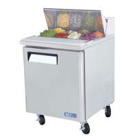 Turbo Air 28in 8 Pan Sandwich Salad Prep Cooler Cold Air Compartment - MST-28-N 