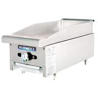 Radiance 12in countertop Gas Flat Commercial Griddle Manual Controls - TAMG-12 