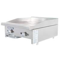 Radiance 24in Commercial Gas Flat Griddle countertop Manual Controls - TAMG-24 
