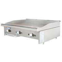 Radiance 36in countertop Gas Flat Commercial Griddle Manual Controls - TAMG-36 