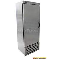 Tor-Rey Refrigeration 16 Cu.Ft Commercial Cooler All Stainless 1 Door Refrigerator - RS-16