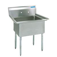 BK Resources Stainless 1 Compartment Sink with 24in x 24in x 14in Bowl - BKS-1-24-14 