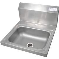 BK Resources Stainless Deck Mount Hand Sink 14" x 10" Drain NSF - BKHS-D-1410-1