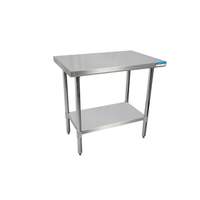 BK Resources Commercial 72x30 Work Prep Table All Stainless Steel NSF - SVT-7230 