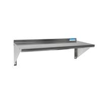 BK Resources Stainless Wall Mount Shelf 16in x 36in with Mounting Brackets - BKWS-1636 