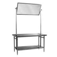 Eagle Group 36x60 Supermarket Educational Stainless Demo Table with Mirror - DT3660SE-X 