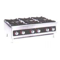 Anvil America Commercial Kitchen Deli 2 Burner 12" Gas Hot Plate Range - HPA1002