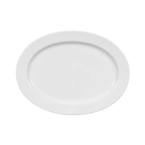 Mikasa Hospitality 001-172056 Seltmann White Porcelain 11" x 8.2" Oval Platter - 2 Each