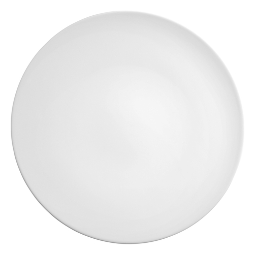 Mikasa Hospitality 001-729470 Seltmann White Porcelain 12" Dia. Coupe Plate - 6 Each