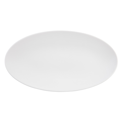 Mikasa Hospitality 001-733789 Seltmann White Porcelain 12.9" x 7" Coupe Platter - 2 Each