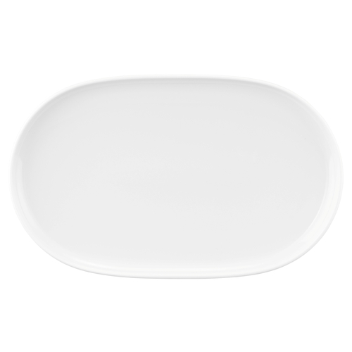 Mikasa Hospitality 001-776694 Seltmann White Porcelain 15" x 9" Oval Platter - 2 Each