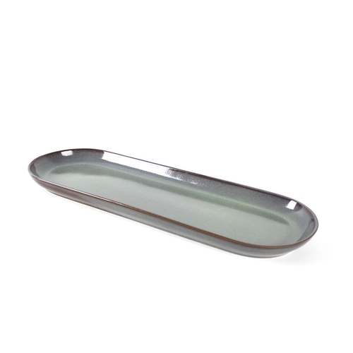 Mikasa Hospitality 01-741-60 Select Concept Green Stoneware 17.7" x 5.9" Oval Platter