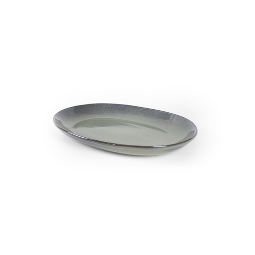 Mikasa Hospitality 01-757-1-60 Select Concept Green Stoneware 15.7" x 11.4" Oval Platter