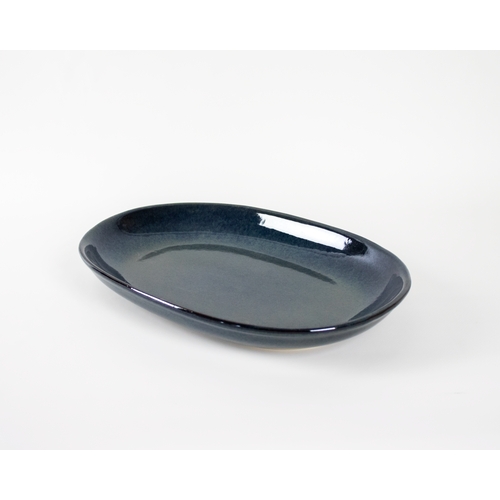 Mikasa Hospitality 01-757-2-144 Select Concept Blue Stoneware 15.6" x 9.6" Oval Platter