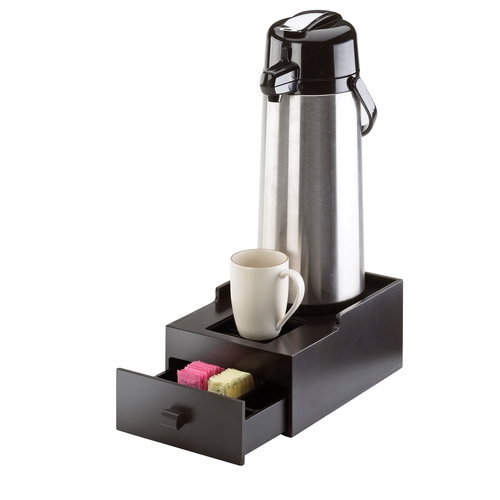 Cal-Mil 1051-1-96 Midnight Bamboo 8.25" x 13.75" Single Airpot Stand