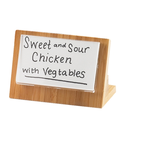 Cal-Mil 1103-23-12 Bamboo 4.25" x 2.2" Countertop Card Holder - 6 Each