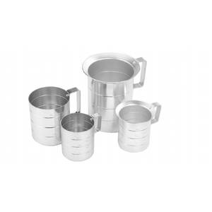 Crestware MEA04 12ea 4 Quart Aluminum Liquid Measure