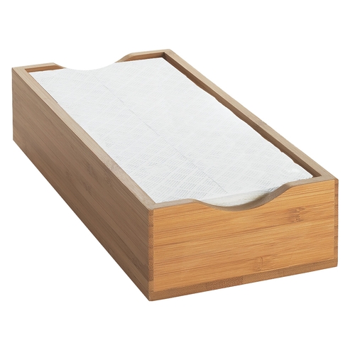 Cal-Mil 1234 Bamboo 9.5" x 4.75" x 2"H Napkin Holder