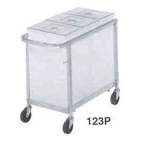Channel Manufacturing 123P 17.5" x 31" Plastic Triple Ingredient Bin w/ Aluminum Frame