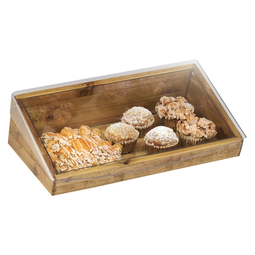 Cal-Mil 1332-12-99 Madera 20" x 11" Rustic Pine Stacking Bin w/ Lid