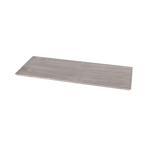 Cal-Mil 1435-1232-110 Aspen 12" x 32" Gray-Washed Pine Wood Display Shelf - 3 Each