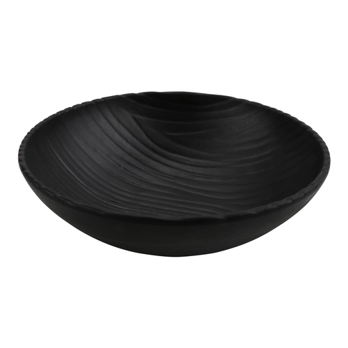 GET 15003345001 Sustain Black Melamine 72 oz. 10" dia. Bowl - 6 Each
