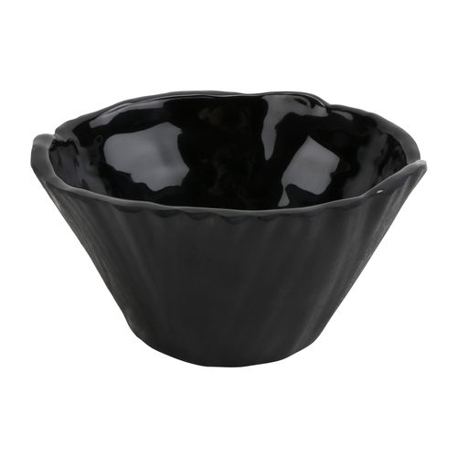 GET 15003346001 Sustain Black Melamine 40 oz. 7.25" dia. Trunk Bowl - 6 Each