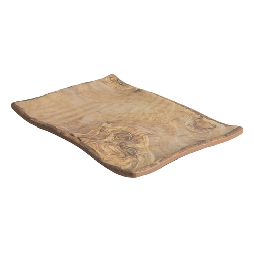 GET 15004063036 Transform Wood Grain Melamine 8.25" x 5.7" Platter - 1 Doz