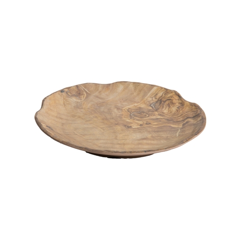 GET 15004112036 Transform Wood Grain Melamine 12.1" dia. Plate - 6 Each
