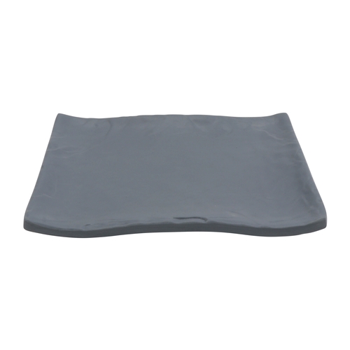 GET 15005062005 Endure Weathered Onyx Melamine 5.3" x 3.9" Platter - 6 Doz