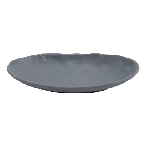 GET 15005081005 Endure Weathered Onyx Melamine 9.1" x 5.5" Plate - 2 Doz