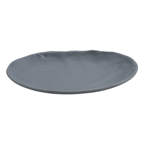 GET 15005083005 Endure Weathered Onyx Melamine 10.25" x 6.1" Plate - 2 Doz