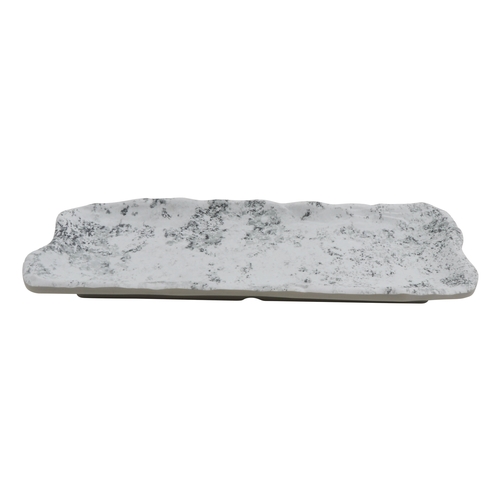 GET 15005102006 Endure Pebble Melamine 10.6" x 4.4" Oblong Plate - 1 Doz