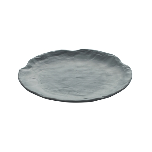 GET 15005111005 Endure Weathered Onyx Melamine 10" dia. Plate - 2 Doz