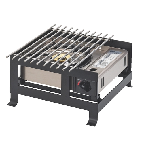 Cal-Mil 1576-13 SoHo 14" x 13.75" x 7.25"H Black Butane Stove Frame