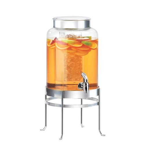 Cal-Mil 1580-2-74 SoHo 10" x 12" Clear 2 Gallon Beverage Dispenser