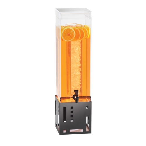 Cal-Mil 1602-3-13 Squared 7.5" x 9.5" Clear 3 Gallon Beverage Dispenser