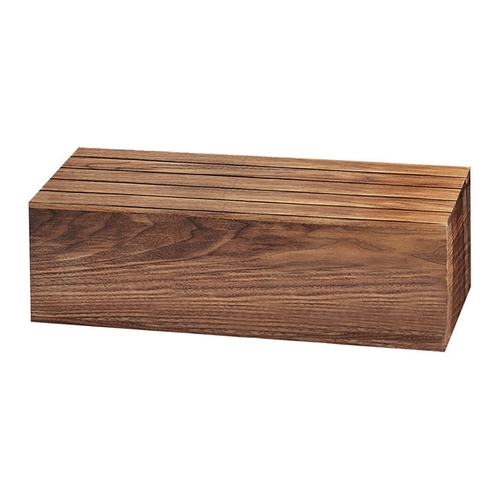 Cal-Mil 166-7-78 Mid-Century 20" x 7" x 7"H Walnut Display Riser